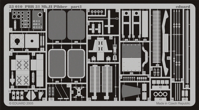 Eduard 1/35 Detaljsett PBR 31 Mk.II Pibber (for Tamiya kit)