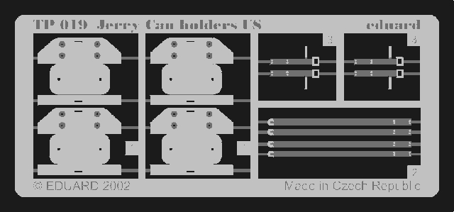 Eduard 1/35 Jerry Can Holders US (for Tamiya kit)