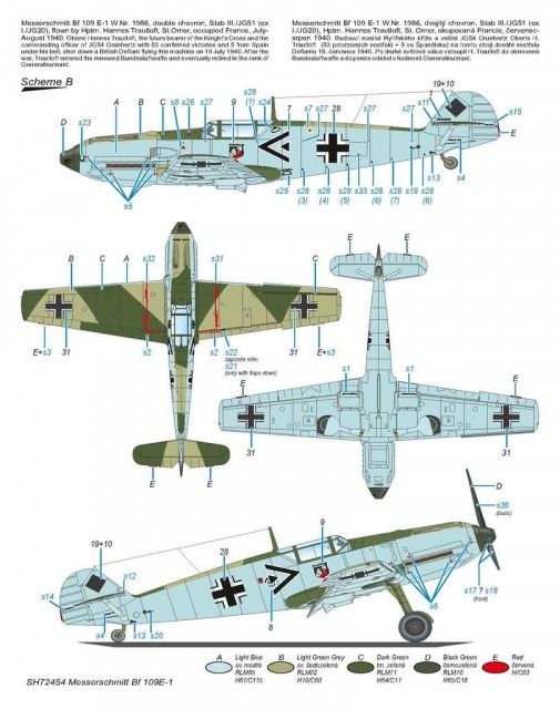 Special Hobby 1/72 Messerschmitt Bf 109E-1 Lightly-Armed Emil