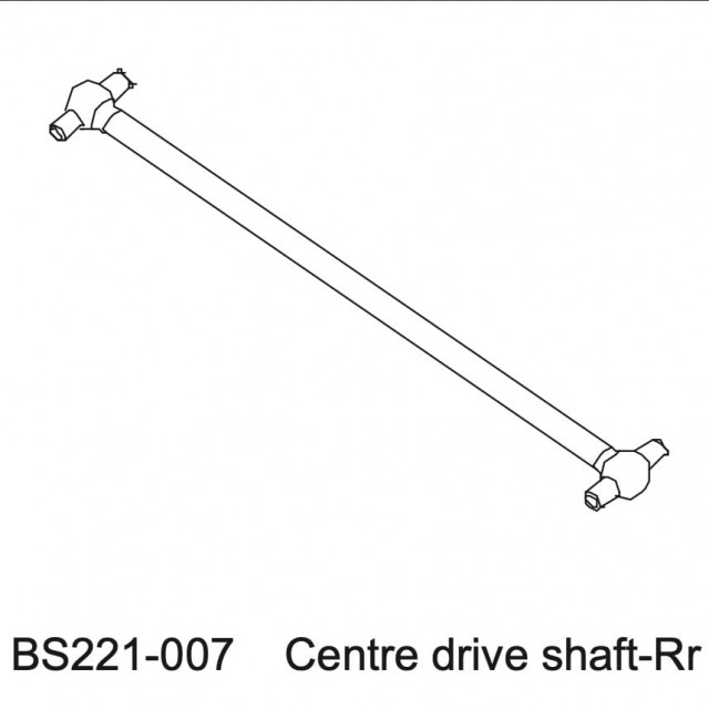 221-007 BSD Centre Drive Shaft-RR (1stk.)