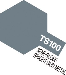 Tamiya Spraymaling TS-100 Semi-Gloss Bright Gun Metal 100ml