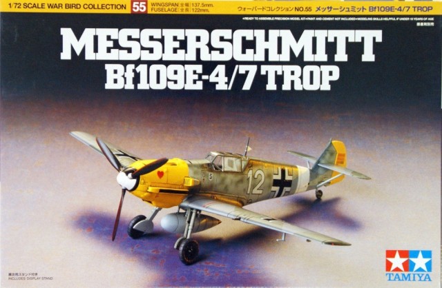 Tamiya 1/72 Messerschmitt Bf109 E-4/7 Trop 60755
