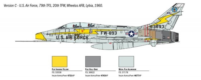 Italeri 1/72 F-100F Super Sabre