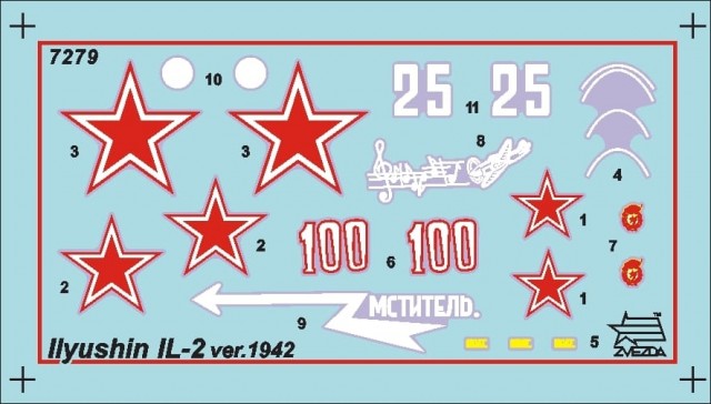 Zvezda 1/72 Soviet IL-2 Stormovik Model 1942