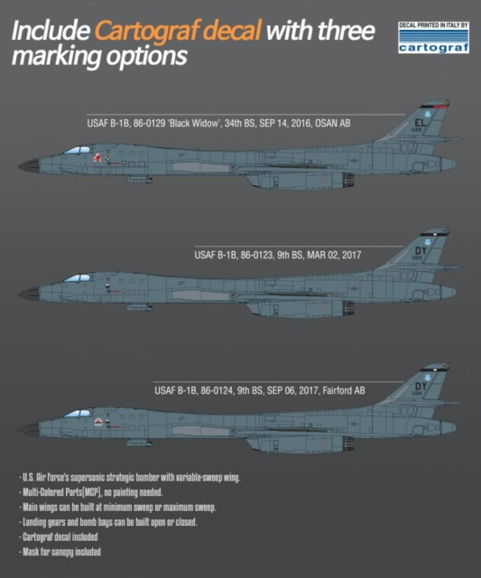 Academy 1/144 USAF B-1B 34th BS Thunderbirds