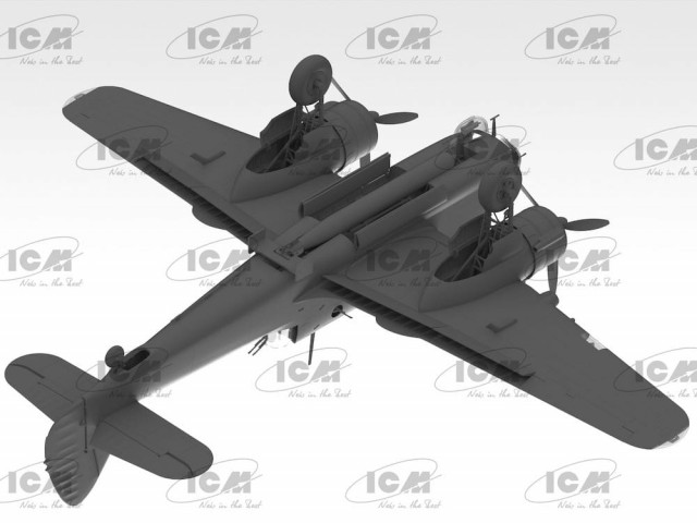 ICM 1/48 Bristol Beaufort Mk.I WWII British Torpedo-Bomber