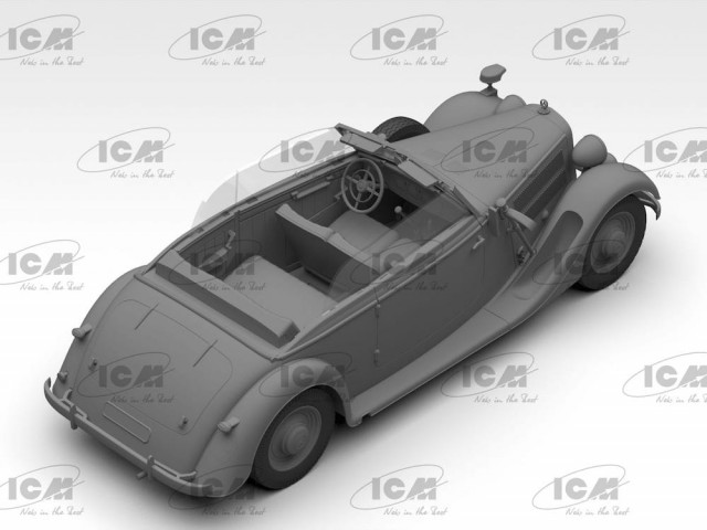 ICM 1/35 Typ 320 (W142) Soft Top - WWII German Staff Car