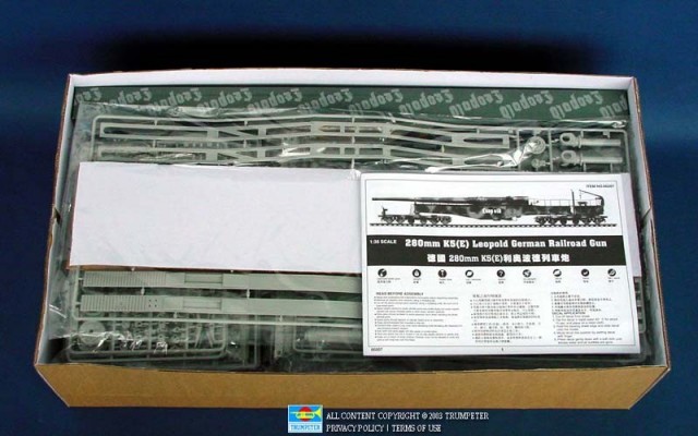 Trumpeter 1/35 280mm K5(E) Leopold German Railway Gun