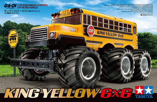 Tamiya RC byggesett 1/18 King Yellow 6x6