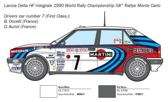 Italeri 1/24 Lancia Delta HF Integrale