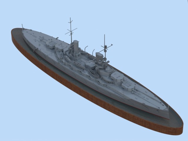 ICM 1/350 WWI German Battleship Großer Kurfürst