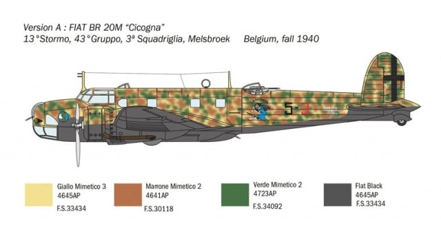 Italeri 1/72 Fiat BR.20 Cicogna - The Battle of Britain 80th Anniversary