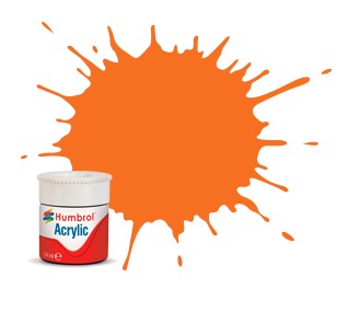 Humbrol Akryl No 18 Orange - Blank 14ml boks