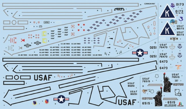Italeri 1/72 B-52G Stratofortress Gulf War 25th Anniversary 1378