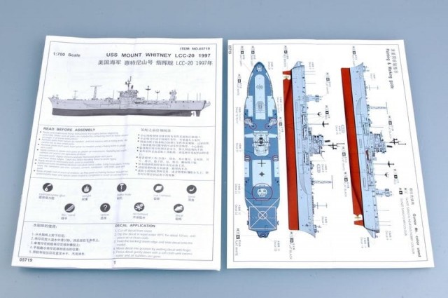 Trumpeter 1/700 USS Mount Whitney LCC-20 1997