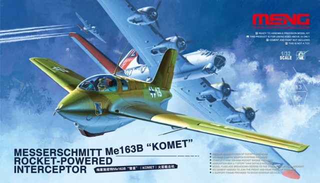 Meng-Model 1/32 Messerschmitt Me163B Komet Rocket-Powered Interceptor