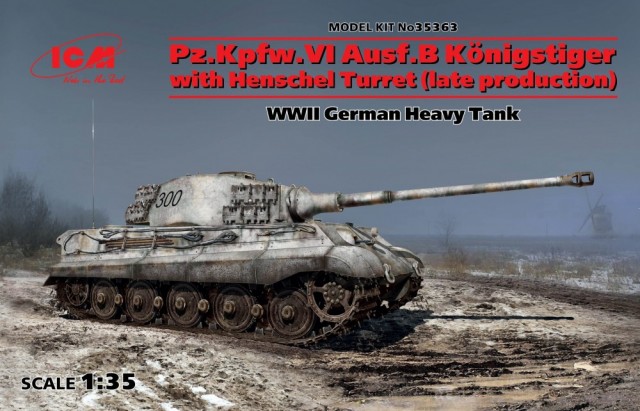 ICM 1/35 Pz.Kpfw.VI Ausf.B Konigstiger with Henschel Turret (Late Production)