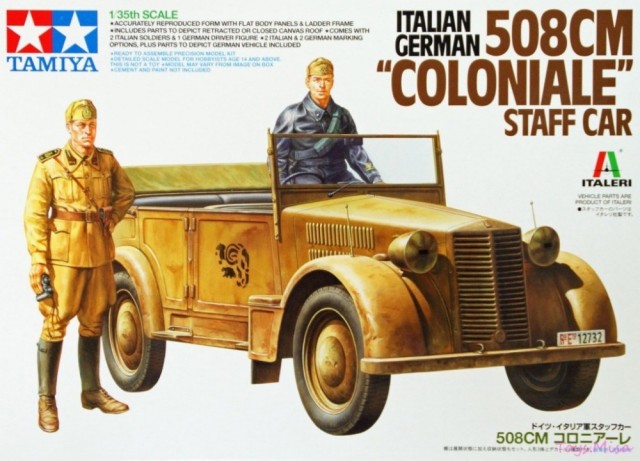 Tamiya 1/35 508CM COLONIALE STAFF CAR ITALIAN - GERMAN