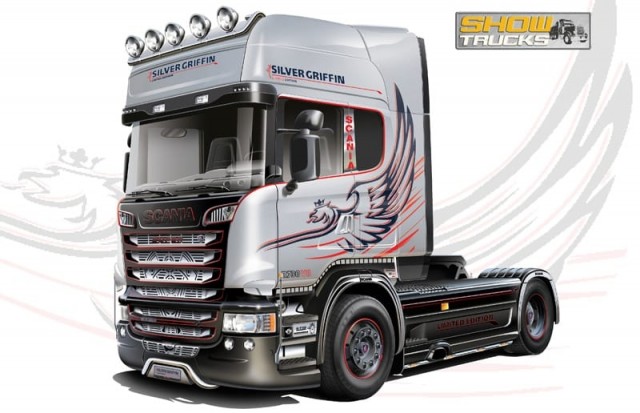 Italeri 1/24 Scania R730 V8 Streamline Silver Griffin
