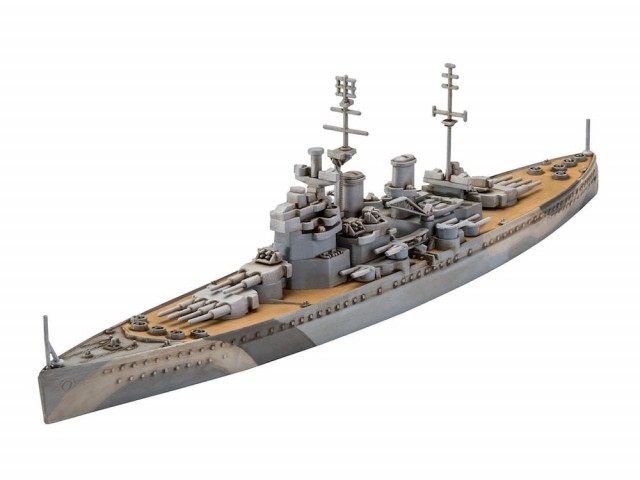 Revell Startsett 1/1200 First Diorama - Bismarck Battle