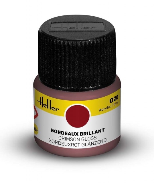 Heller Akryl No 20 Crimson - Gloss 12ml