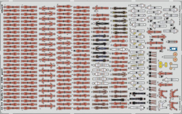 Eduard 1/200 Pacific V-Day figures S.A. (for Trumpeter kit)