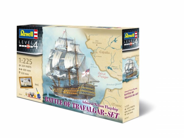 Revell Gavesett 1/225 HMS Victory Battle of Trafalger