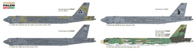 Italeri 1/72 B-52G Stratofortress Gulf War 25th Anniversary 1378