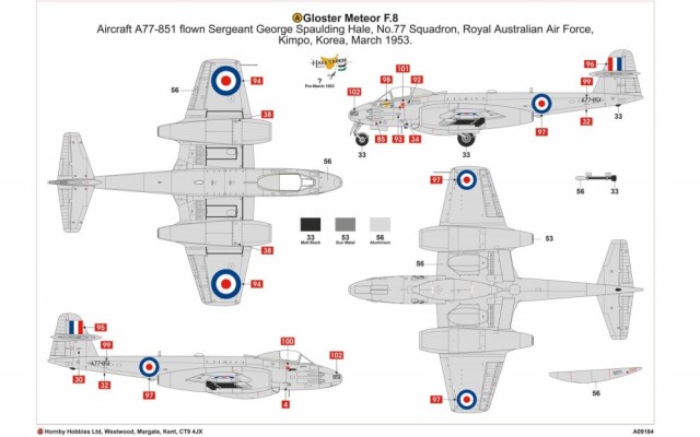 Airfix 1/48 Gloster Meteor F.8 Korea