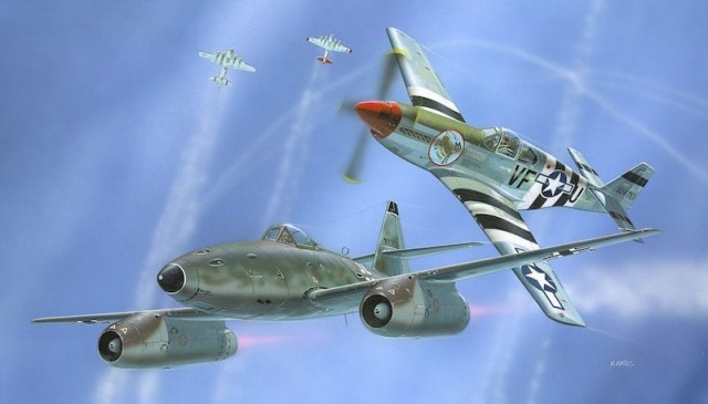 Revell 1/72 Combat Set Messerschmitt Me262 and P-51B Mustang