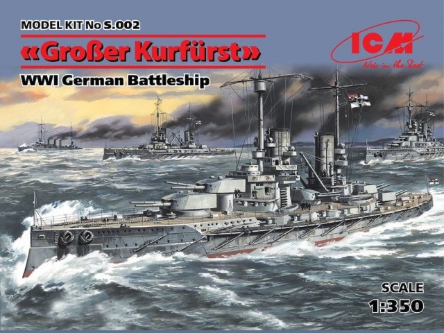 ICM 1/350 WWI German Battleship Großer Kurfürst