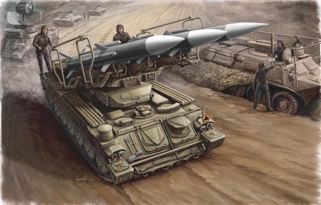 Trumpeter 1/35 Russian SAM-6 Anti-Aircraft Missile