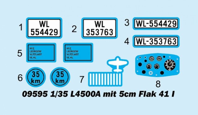 Trumpeter 1/35 German L4500A mit 5cm Flak 41