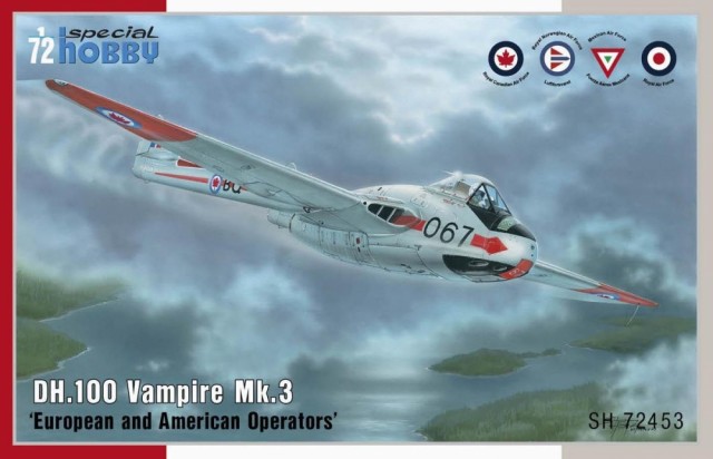 Special Hobby 1/72 DH.100 Vampire Mk.3 (Norsk utgave)