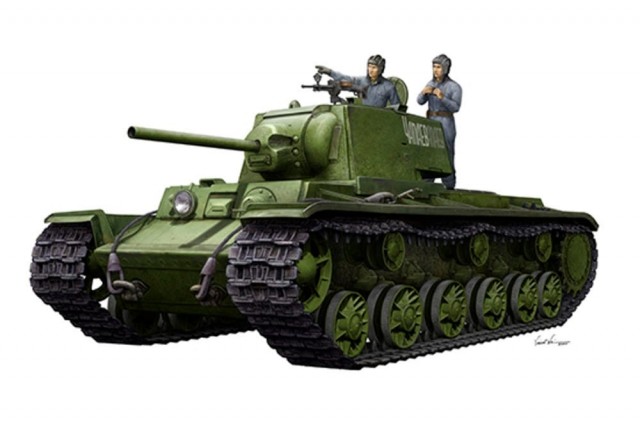 Trumpeter 1/35 KV-1 1942 Simplified Turret Tank w/Tank Crew