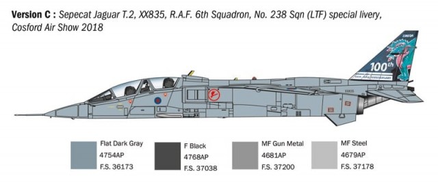 Italeri 1/72 Sepecat Jaguar T.2 R.A.F Trainer