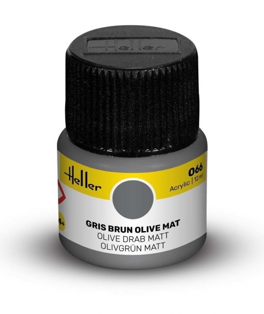 Heller Akryl No 66 Olive Drab - Matt 12ml