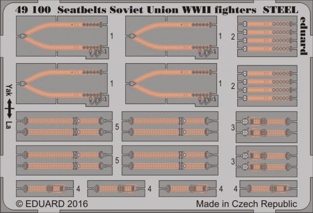 Eduard 1/48 Big Ed Seatbelts WWII Allied AF STEEL