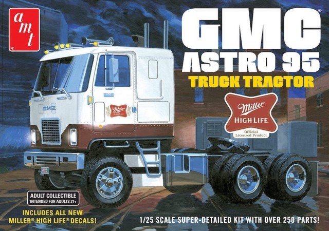 AMT 1/25 GMC Astro 1995 Truck Tractor - Miller Beer