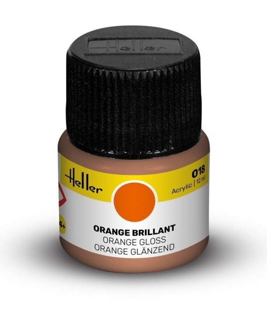 Heller Akryl No 18 Orange - Gloss 12ml