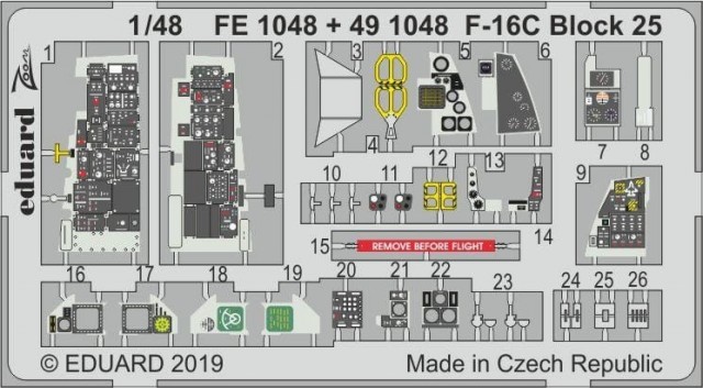 Eduard 1/48 Big Ed F-16C Block 25 (for Tamiya kit)