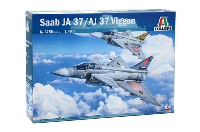 Italeri 1/48 Saab JA 37 / AJ 37 Viggen (svenske dekaler)