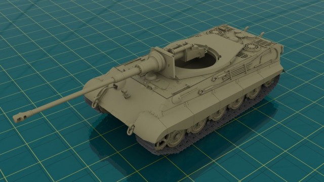 ICM 1/35 Pz.Kpfw.VI Ausf.B Konigstiger with Henschel Turret (Late Production)