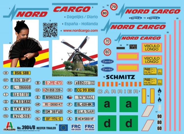 Italeri 1/24 Reefer Trailer