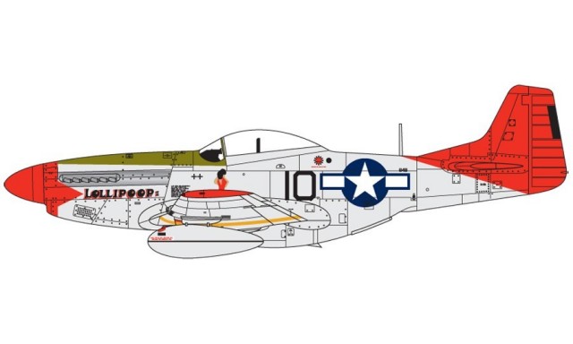 Airfix byggesett 1/72 North American P-51D Mustang A01004