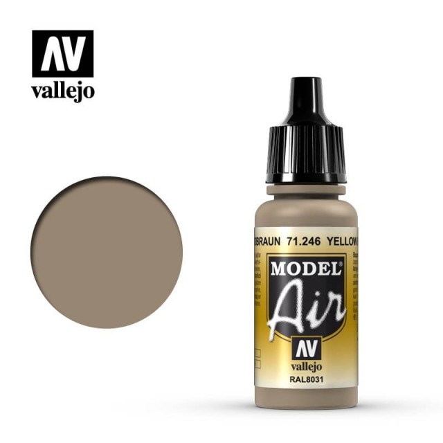 Vallejo Model Air Yellow Brown 17ml (71.246)