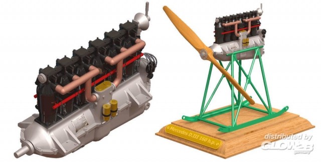 Roden 1/32 WW1 Mercedes D.III Engine
