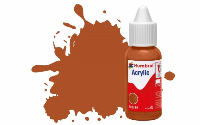 Humbrol Akryl No 62 Leather - Matt 18,2ml boks