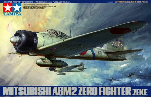 Tamiya 1/48 Mitsubishi A6M2 Zero Fighter (Zeke)