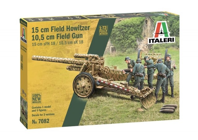 Italeri 1/72 German 15 cm Field Howitzer / 10,5 cm Field Gun